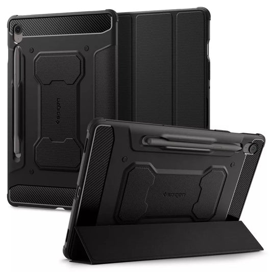 Spigen Rugged Armor Pro – dėklas, skirtas „Samsung Galaxy Tab S10 FE+ 13,1 colio“ (juodas)
