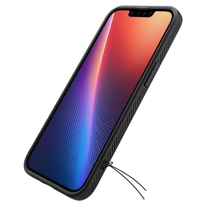 Spigen Liquid Air dėklas iPhone 17e / 16e (Matinis juodas)