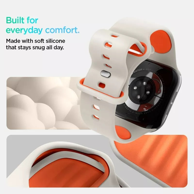 Spigen Nano Pop – Dirželis Apple Watch 44/45/46/49 mm (Oranžinis smėlio)
