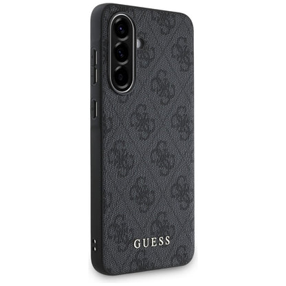 Guess 4G Metal Gold Logo - dėklas, skirtas „Samsung Galaxy A56 5G“ (juodas)