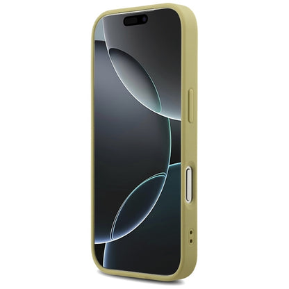 Guess Dėklas "Fixed Glitter Big 4G" iPhone 17 Pro (auksinis)