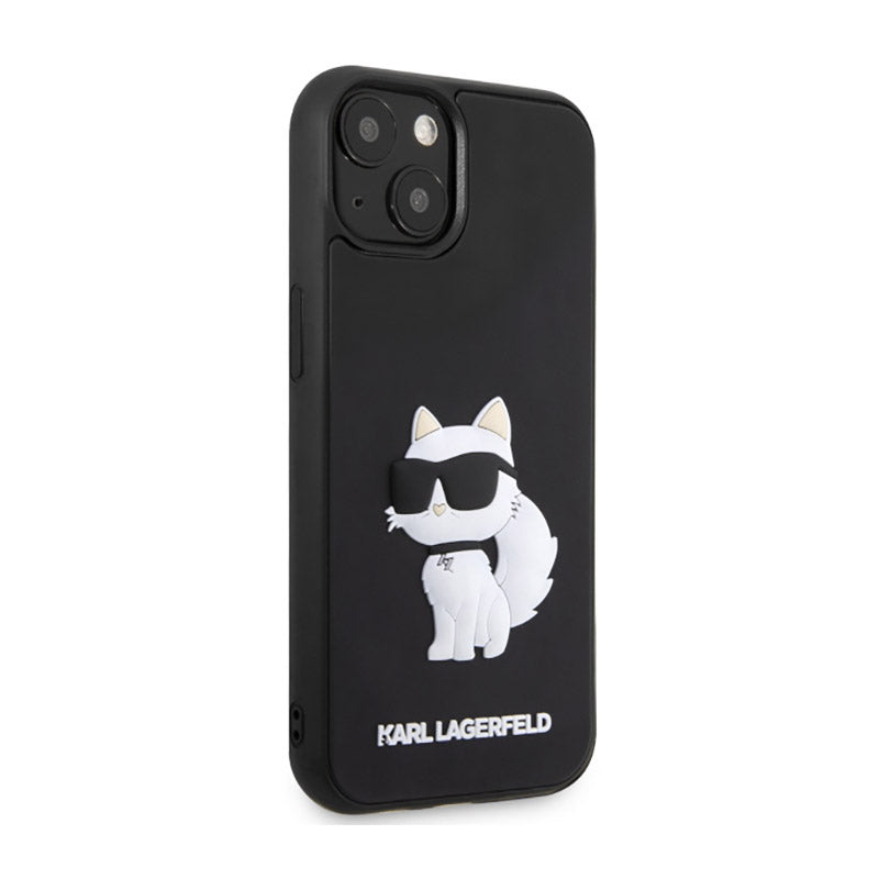 Karl Lagerfeld 3D guminis NFT Choupette - dėklas skirtas iPhone 14 (juodas)
