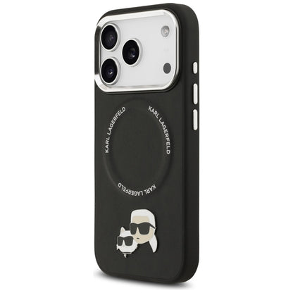 Karl Lagerfeld Karl & Choupette Smeigtukai MagSafe - Dėklas iPhone 17 Pro (juodas)