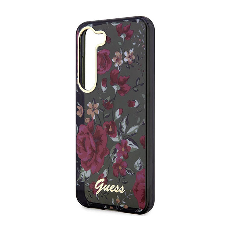 Guess Flower Collection - Dėklas, skirtas Samsung Galaxy S23+ (Chaki)