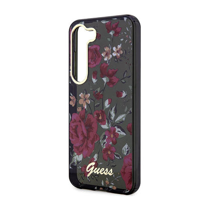 Guess Flower Collection - Dėklas, skirtas Samsung Galaxy S23+ (Chaki)
