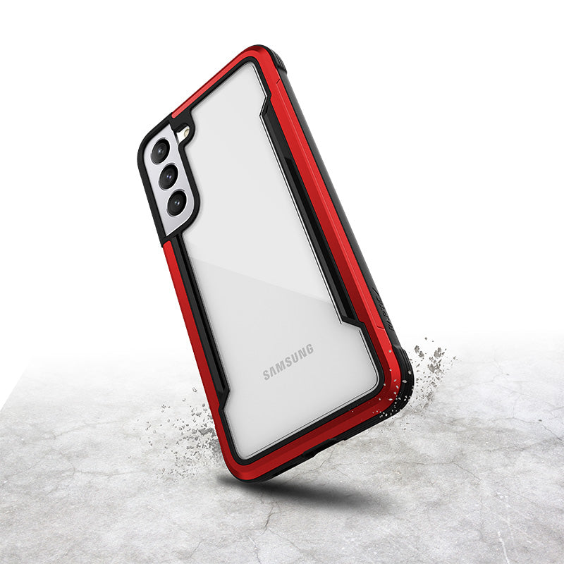 X-Doria Raptic Shield Pro – dėklas, skirtas „Samsung Galaxy S22+ 5G“ (su antimikrobine apsauga) (raudonas)