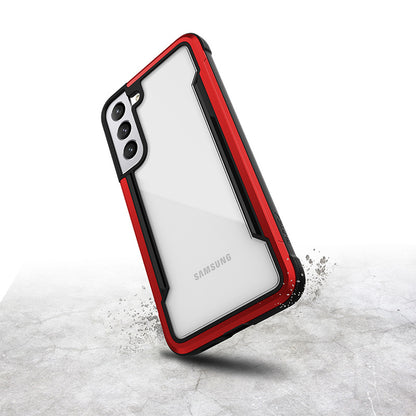 X-Doria Raptic Shield Pro – dėklas, skirtas „Samsung Galaxy S22+ 5G“ (su antimikrobine apsauga) (raudonas)