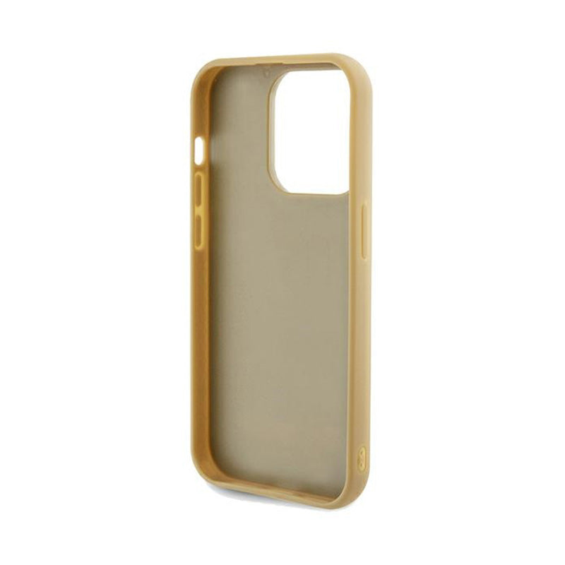 Guess Disco Metal Script - iPhone 14 Pro Max dėklas (auksinis)