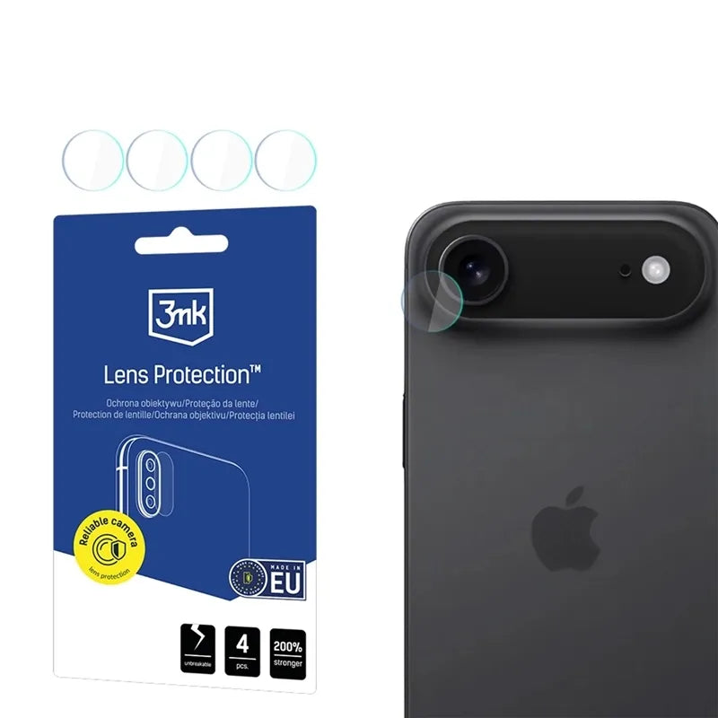 3mk Apsauginis stiklas kameros objektyvui iPhone Air (4 rinkiniai)
