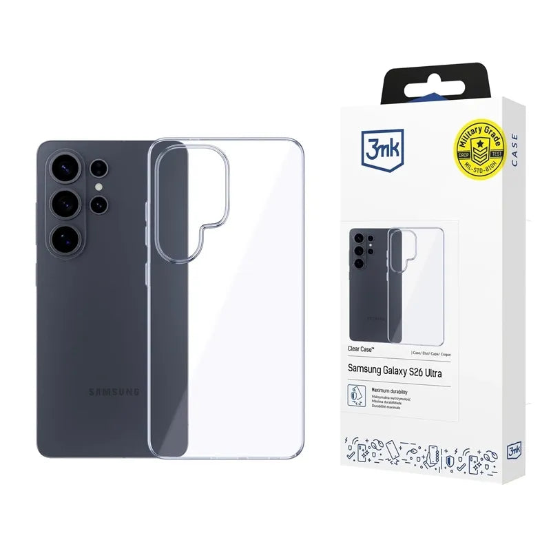 3mk Clear dėklas – dėklas skirtas Samsung Galaxy S26 Ultra (skaidrus)