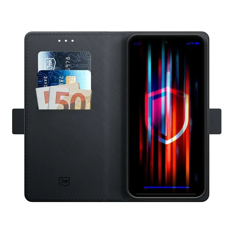 3mk Dėklas-piniginė – atverčiamas dėklas, skirtas Samsung Galaxy A57 (juodas)