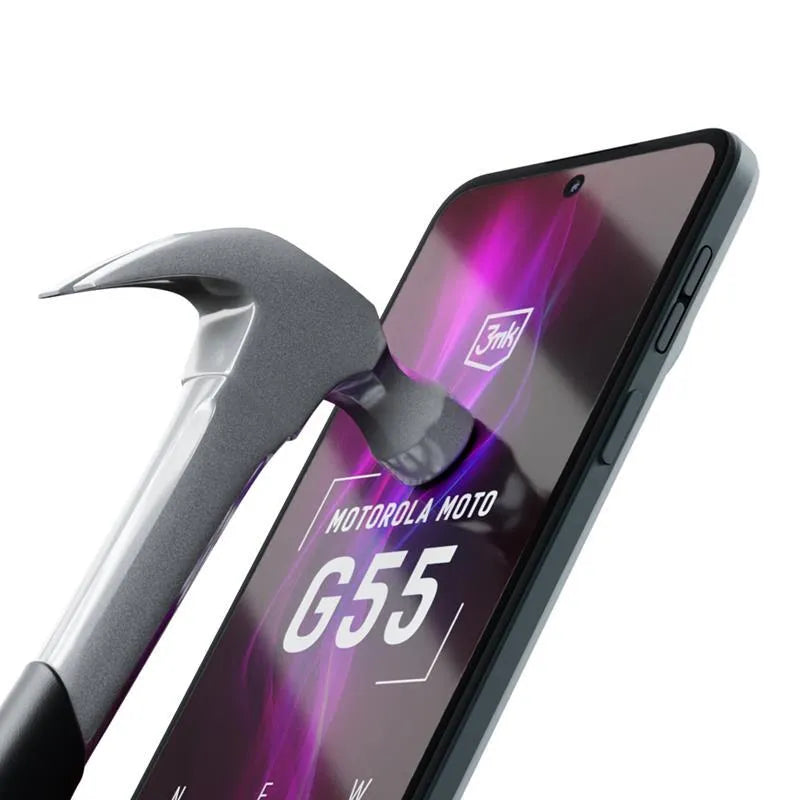 3mk FlexibleGlass - Hibridinis stiklas skirtas Motorola Moto G55 5G