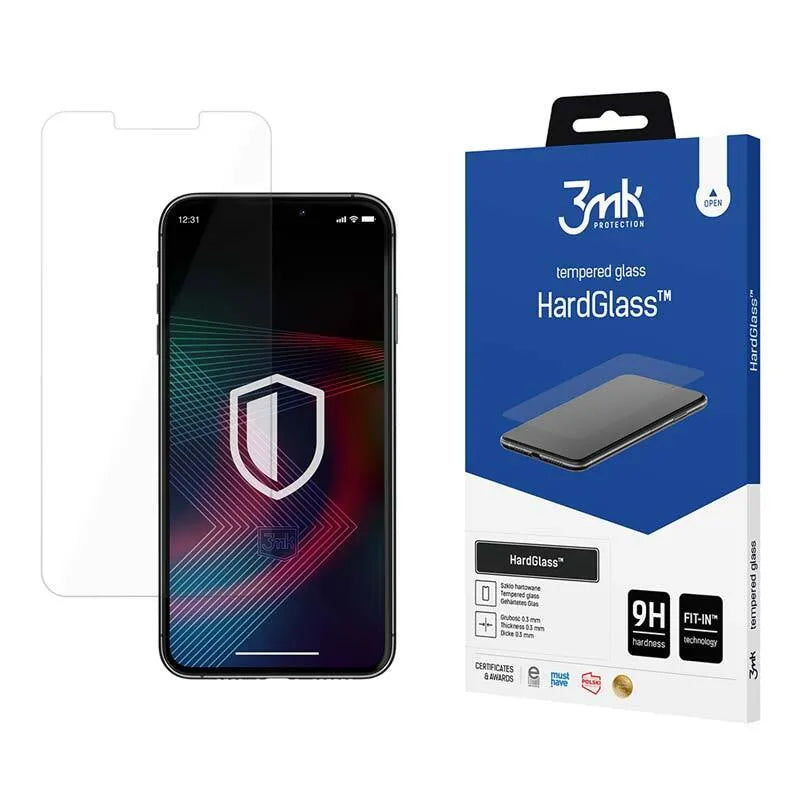 3mk HardGlass - Grūdintas stiklas, skirtas iPhone 16e / iPhone 14 / iPhone 13 / iPhone 13 Pro