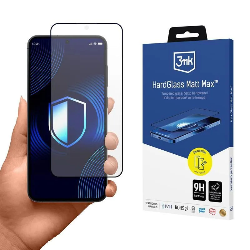3mk HardGlass Matt Max - Matinis grūdintas stiklas Samsung Galaxy S25+