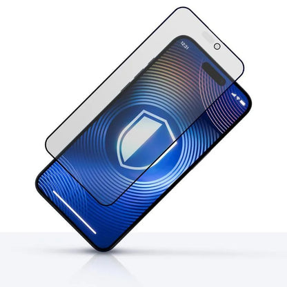 3mk HardGlass Matt Max Privacy – matinio grūdinto stiklo apsauga su privatumo filtru, skirta iPhone 16 / iPhone 15