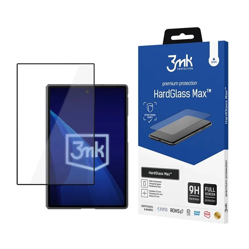 3mk HardGlass Max – grūdintas stiklas, skirtas Samsung Galaxy Z Fold 8 (priekinei daliai), juodas