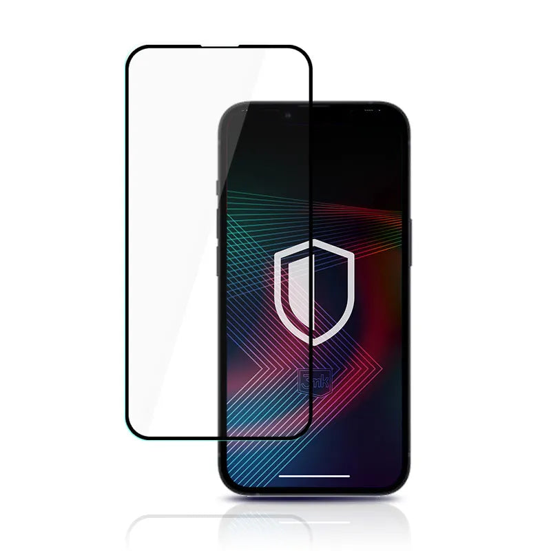 3mk HardGlass Max Lite - grūdintas stiklas, skirtas iPhone 14 / iPhone 13 / iPhone 13 Pro (juoda)