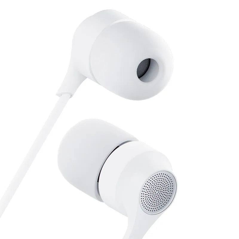 3mk laidinės USB-C ausinės – laidinės į ausis įstatomos ausinės (baltos)