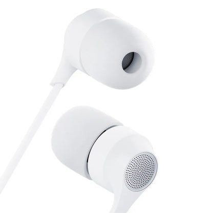 3mk laidinės USB-C ausinės – laidinės į ausis įstatomos ausinės (baltos)