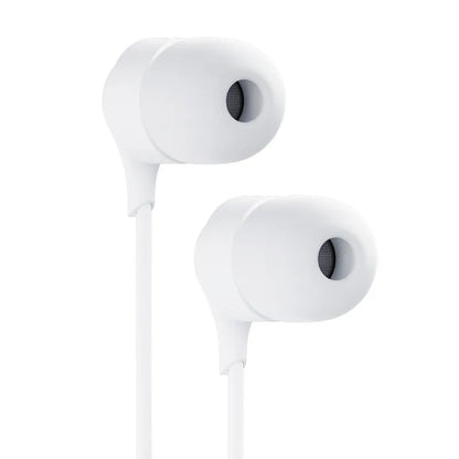 3mk laidinės USB-C ausinės – laidinės į ausis įstatomos ausinės (baltos)