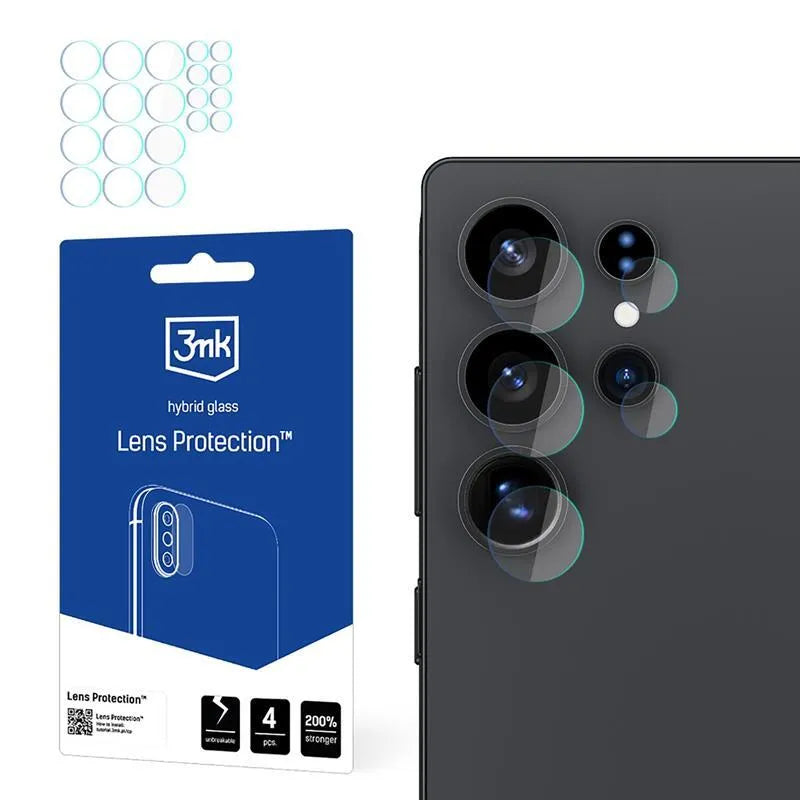 3mk Lens Protection - apsaugos stiklas fotoaparatui, skirtas Samsung Galaxy S25 Ultra (4 vnt.)