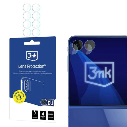 3mk Lens Protection – fotoaparato objektyvo stiklas Samsung Galaxy Z Flip 8 (4 rinkiniai)