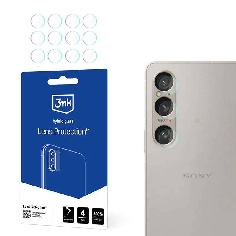 3mk Lens Protection – Fotoaparato objektyvo stiklas skirtas Sony Xperia 1 VI (4 rinkiniai)