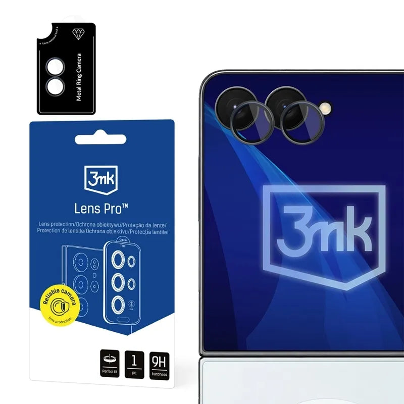 3mk Lens Protection Pro – fotoaparato lęšio stiklas, skirtas Samsung Galaxy Z Flip 8 (juodas)