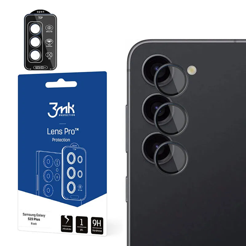 3mk Lens Protection Pro - Fotoaparato objektyvo stiklas, skirtas "Samsung Galaxy S24" (juodas)
