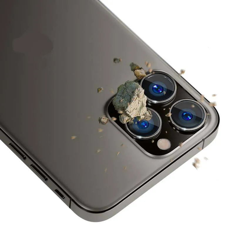 3mk Lens Protection Pro – „iPhone 15 Pro“ kameros objektyvo apsauginis stiklas (grafito)