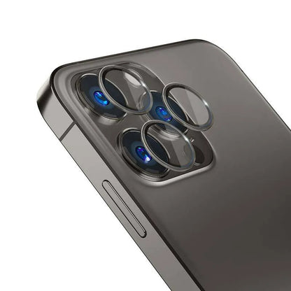 3mk Lens Protection Pro – „iPhone 15 Pro“ kameros objektyvo apsauginis stiklas (grafito)