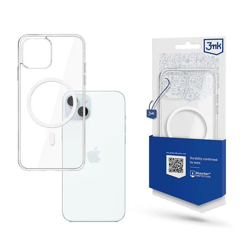 3mk Mag Case – dėklas skirtas iPhone 15 Plus (skaidrus)