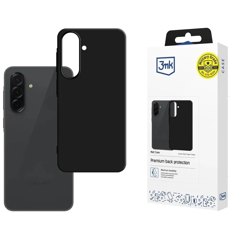 3mk matinio dėklo - Dėklas, skirtas Samsung Galaxy A57 (juodas)