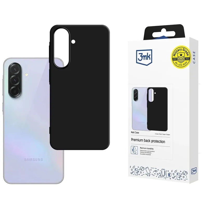 3mk Matinis dėklas - dėklas, skirtas Samsung Galaxy A37 (juodas)