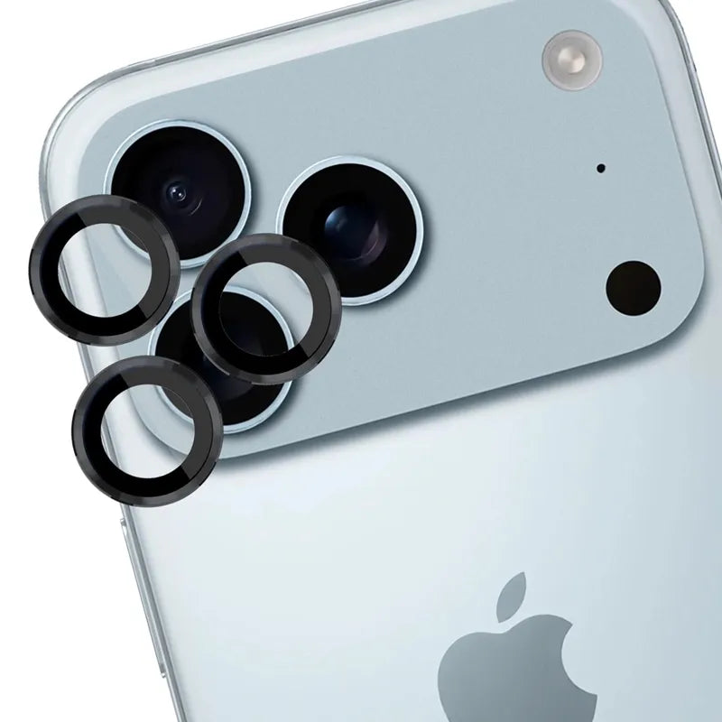 3mk Objektyvo Apsauga Pro - Grūdintas Stiklas Kamerai, skirtas iPhone 17 Pro / iPhone 17 Pro Max (Juodas)