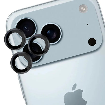 3mk Objektyvo Apsauga Pro - Grūdintas Stiklas Kamerai, skirtas iPhone 17 Pro / iPhone 17 Pro Max (Juodas)