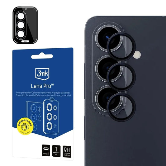 3mk Objektyvo apsauga Pro – Stiklas Samsung Galaxy S26 kameros objektyvui (juodas)