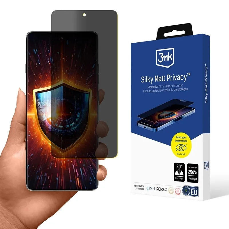 3mk Silky Matt Privacy – matinė privatumo plėvelė, skirta „Motorola Edge 60 Pro“