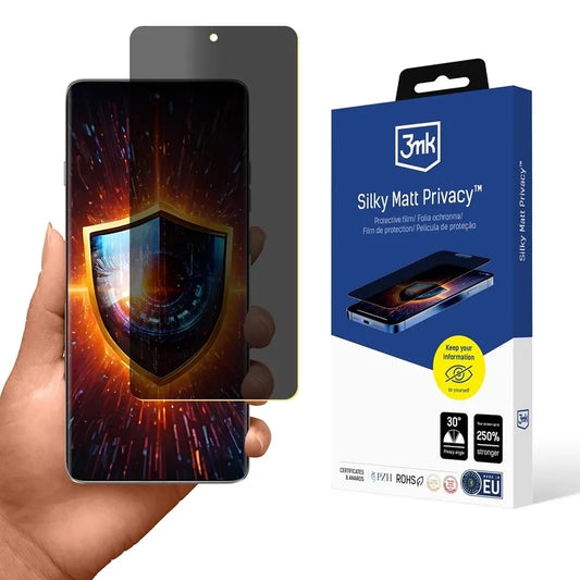 3mk Silky Matt Privacy – matinė privatumo plėvelė, skirta „Motorola Edge 60 Pro“