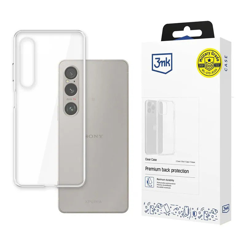 3mk skaidrus dėklas – dėklas, skirtas „Sony Xperia 1 VI“ (skaidrus)