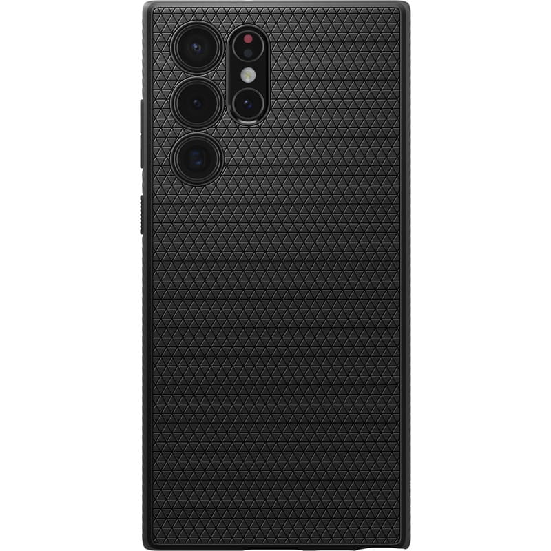 Spigen Liquid Air – dėklas Samsung Galaxy S22 Ultra (juodas)