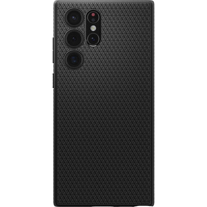 Spigen Liquid Air – dėklas Samsung Galaxy S22 Ultra (juodas)