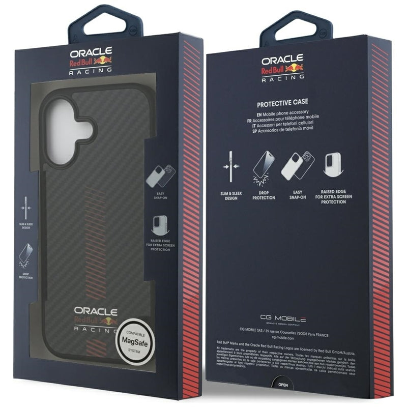 Red Bull Kevlar Powerbar MagSafe - iPhone 17 dėklas (Juodas)