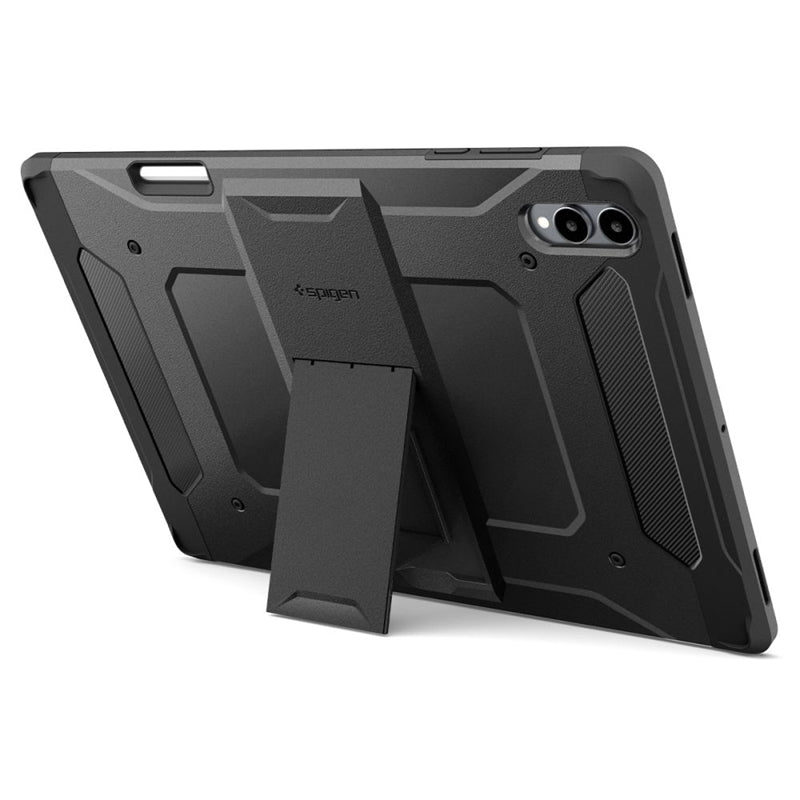 Spigen Tough Armor Pro dėklas, skirtas Samsung Galaxy Tab S11 Ultra 14.6" X930 / X936B (juodos spalvos)