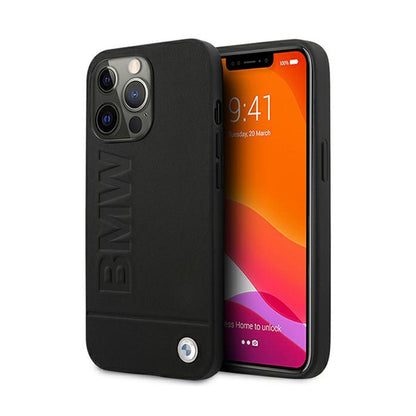 BMW logotipo įspaudas – dėklas, skirtas „iPhone 13 Pro Max“ (juodas)