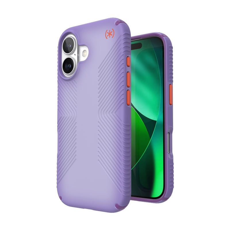 Speck Presidio Lux Grip MagSafe - iPhone 17 dėklas (Purple Fade/Magic Purple/New Poppy)