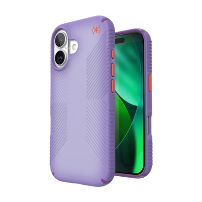 Speck Presidio Lux Grip MagSafe - iPhone 17 dėklas (Purple Fade/Magic Purple/New Poppy)