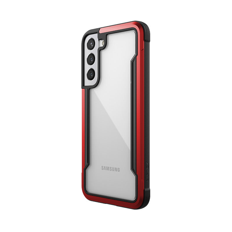 X-Doria Raptic Shield Pro – dėklas, skirtas „Samsung Galaxy S22+ 5G“ (su antimikrobine apsauga) (raudonas)