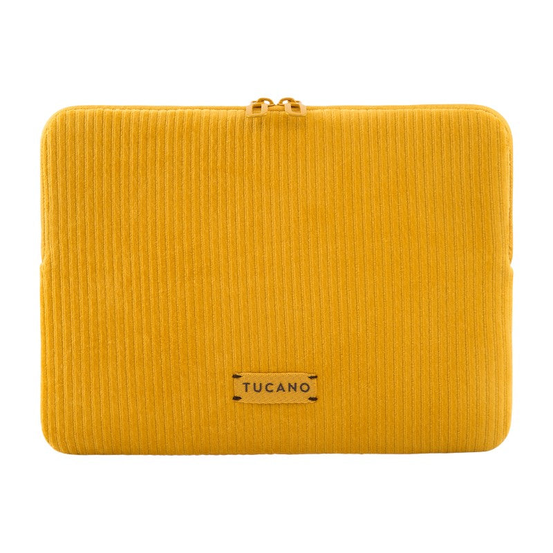 TUCANO Velluto 2 – Dėklas MacBook Air 13" (M4/M3/M2/M1/2025-2018) / Pro 13" / Nešiojamojo kompiuterio 12" (geltonas)