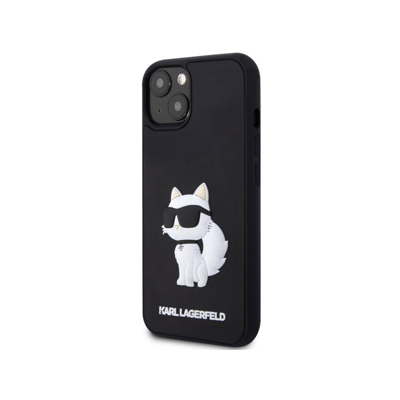 Karl Lagerfeld 3D guminis NFT Choupette - Dėklas skirtas iPhone 14 Plus (juodas)